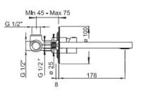 ICE CONCEALED BASIN MIXER