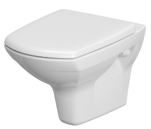 SONAS Carina rimless wall hung Pan & Soft close seat & cover