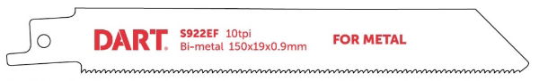 DART S922BF METAL CUTTING RECIPROCATING BLADE PK5