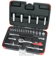 HILKA 25PCE 1/4" DR SOCKET SET