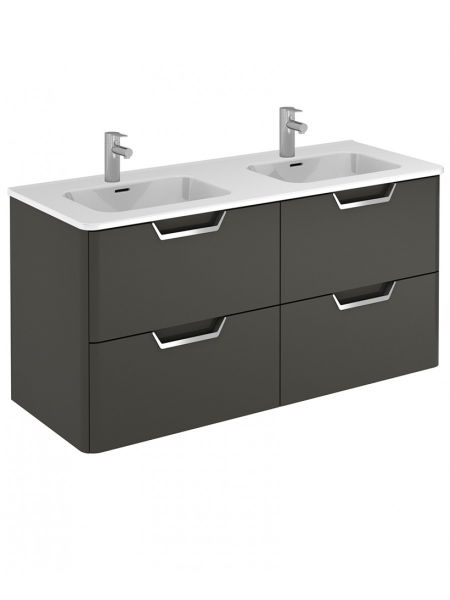 Lyon Gloss Grey 120cm Vanity Unit