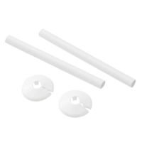 TOWEL RAIL PIPE COVER KIT WHITE