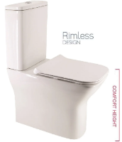 SOPHIA COMFORT HEIGHT FULLY SHROUDED ROMLESS WC