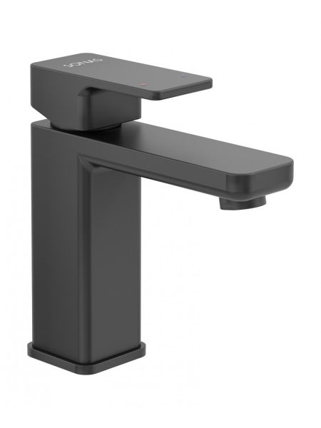 Contour Eco Flow Basin Mixer Matt Black