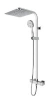 PONSI ICE T BAR THERMOSTATIC SHOWER COLUMN 200  QUADRO HEAD