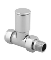 STRAIGHT RADIATOR VALVE ROUND HEAD