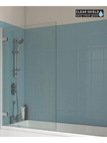 Lunar Hinged Bath Screen