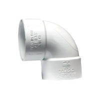 White Waste 90° Elbow