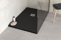 SOLISTONE ANTRACITE 900 X 1200 STONE EFFECT SHOWER TRAY