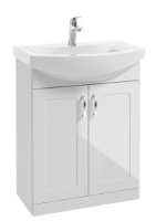 BRISTOL 65CM GLOSS WHITE FLOOR STANDING UNIT