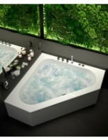 White Jet Whirlpool Bath & Panel