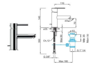 ECOSOLE BASIN MIXER STD