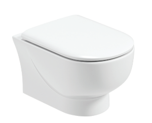 VERONA WALL HUNG  RIMLESS WC - SLIM SEAT