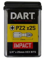 DART 25 X PZ2 IMPACT DRIVER BIT PACK