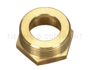 4710012 1" x 3/4" Brass Bush Flat Seal 