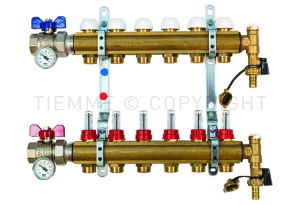 1" Manifold LT 3/4"-18 Incl. Valves