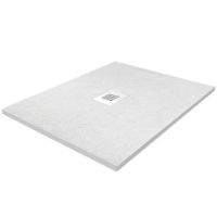 PETRA WHITE 900 X 900 STONE EFFECT SHOWER TRAY