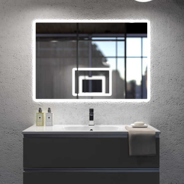 Backlit rectangular mirror 600 X 800mm