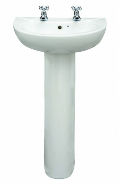 SONAS Strata 450mm Basin 2TH & Pedestal