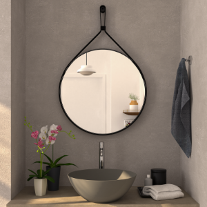 PONSI Mirror with Leather Frame