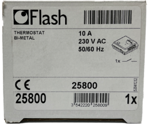 CTC Flash 25800 Room Stat C/W Neon 3 WIRE